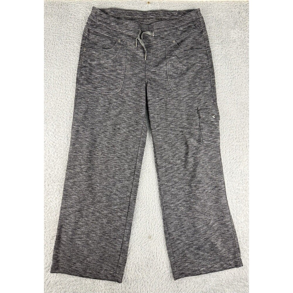 Kuhl Mova Cargo Pants Womens 12 Short Gray Heather Stretch Straight Leg Hiking